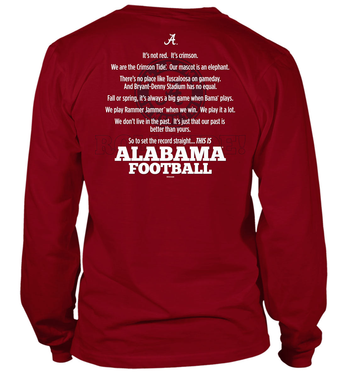 alabama fan gear Alabama Set the Record Straight – The Crimson Locker