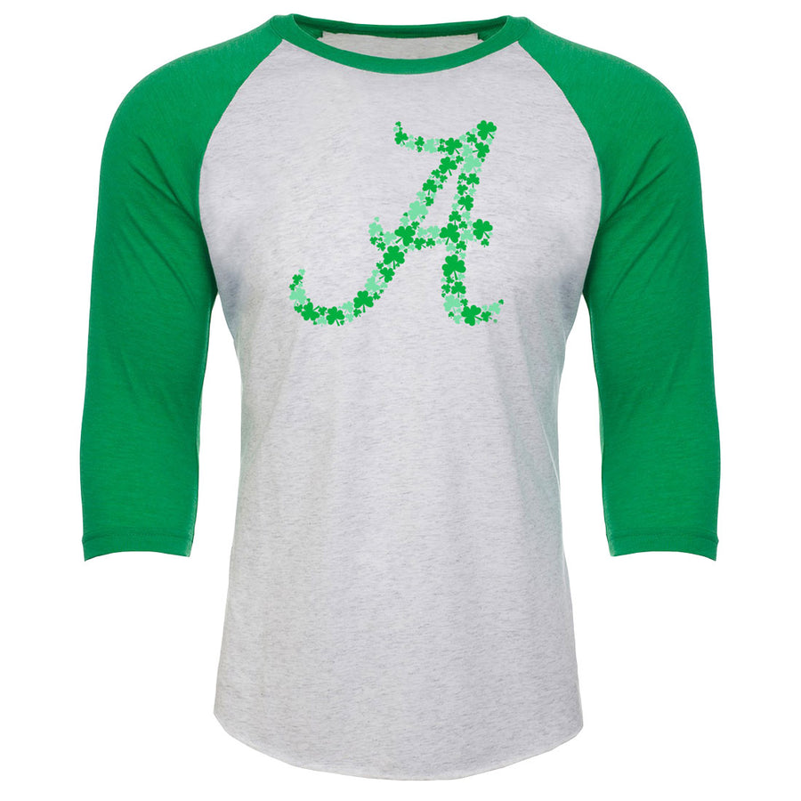 Shamrock Pattern Logo Raglan
