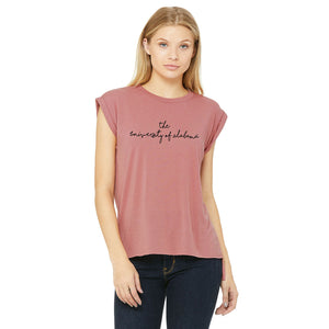 Shorelines Script Flowy Muscle Tee