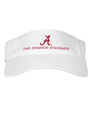 The Crimson Standard White Visor