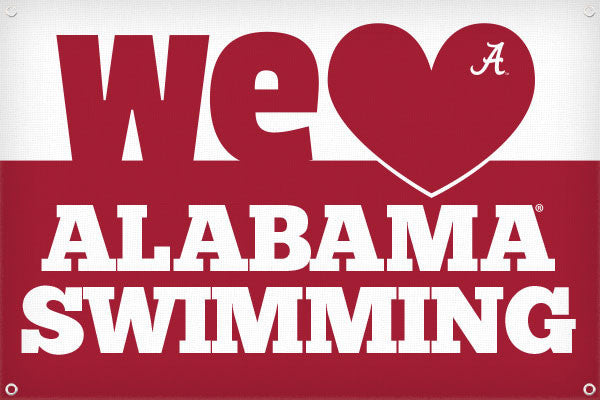 We Heart Alabama Swimming - 2ft x 3ft