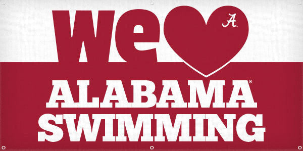 We Heart Alabama Swimming - 3ft x 6ft